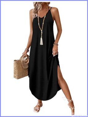 Boho Halter Maxi Dress for Women Summer Beach Vacation Outfit